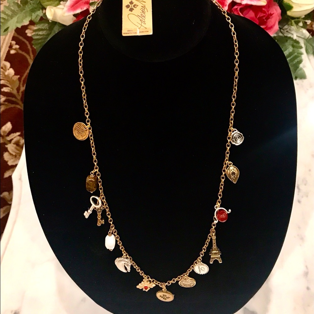 Patricia Nash, multi charm necklace. ❤️